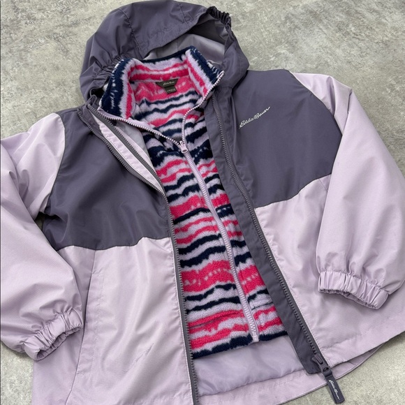 Eddie Bauer Other - Eddie Bauer Kids' Lavender and Pink Raincoat. Size 10/12